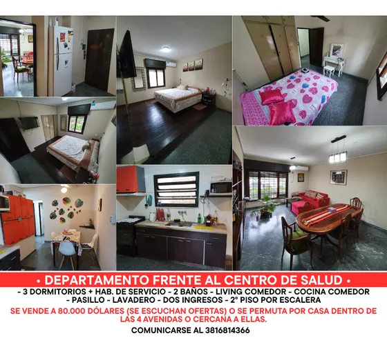 Vendo O Permuto Depto Amplio Barrio Norte, Zona Centro