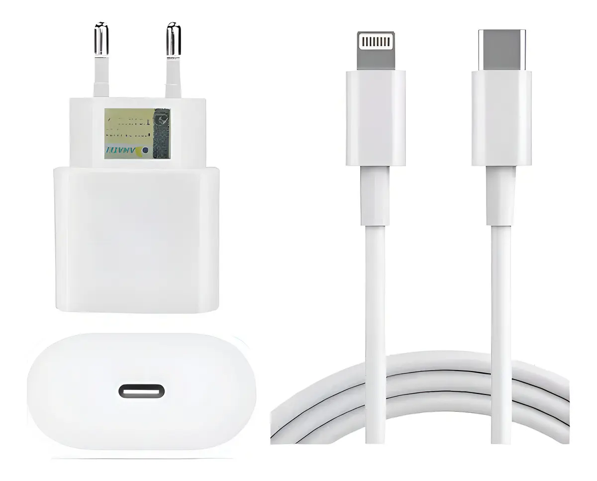 Carregador A'gold Ca31-2 6.1a Turbo Para iPhone 7 8 Plus X Xr 11 12 13 14 Carregamento Cor Branco