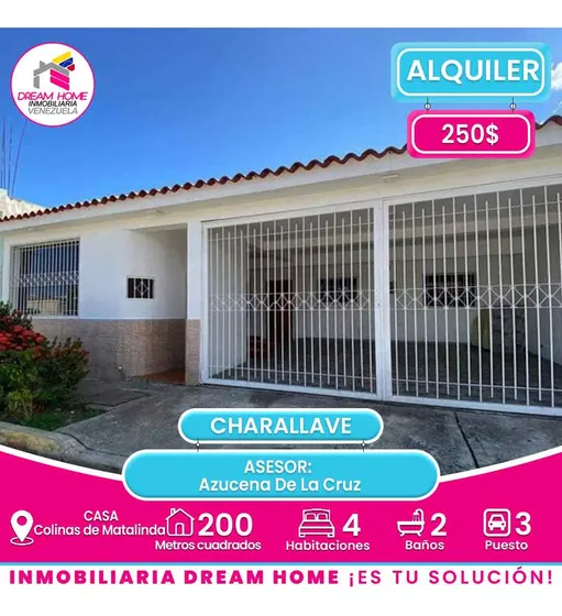 Casa En Alquiler  Colinas De Matalinda  Charallave 