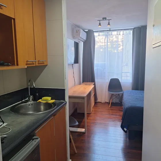 Estudio En Venta| Santiago Centro| Amoblado+ Estacionamiento