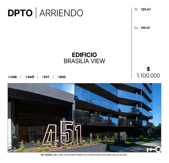 Departamento En Arriendo - Edificio Brasilia View