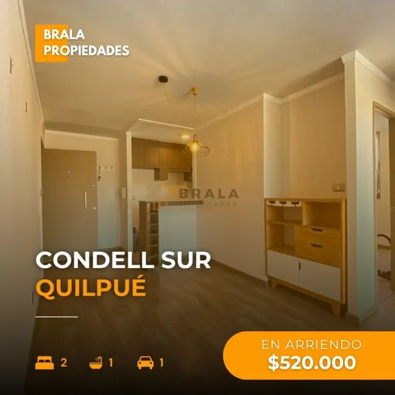 Arriendo Departamento Condell Sur, Quilpué