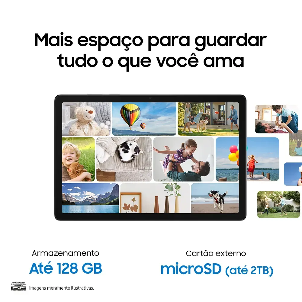 Tablet Samsung Galaxy Tab A11+, 128gb, 6gb Ram, Tela De 11 , Câmera Traseira 8mp, Wifi, Android 16 Cinza