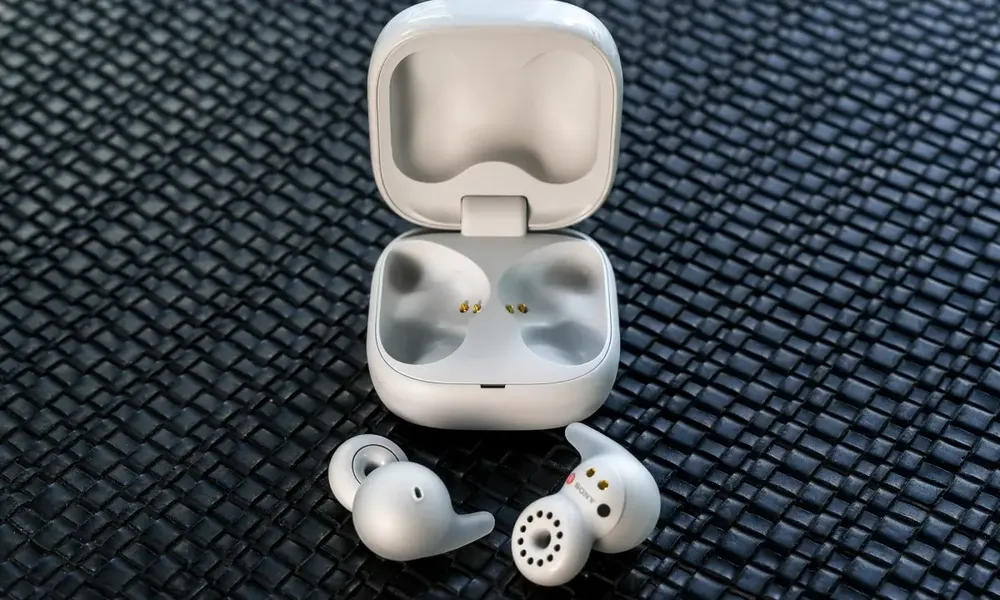 Fones de ouvido Sony Linkbuds Open Wireless | WF-l910 cor preta