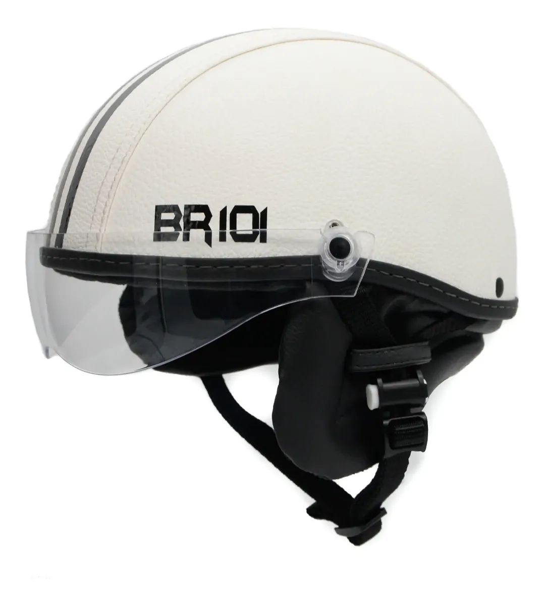 Capacete Coquinho Scooter Bike Moto Elétrica Viseira Cristal — foto 3