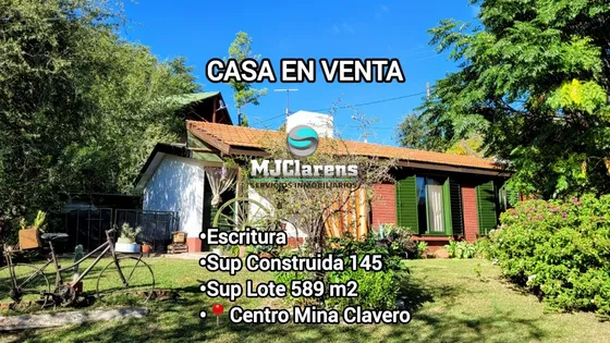 Casa Con Departamento Centro Mina Clavero Escritura