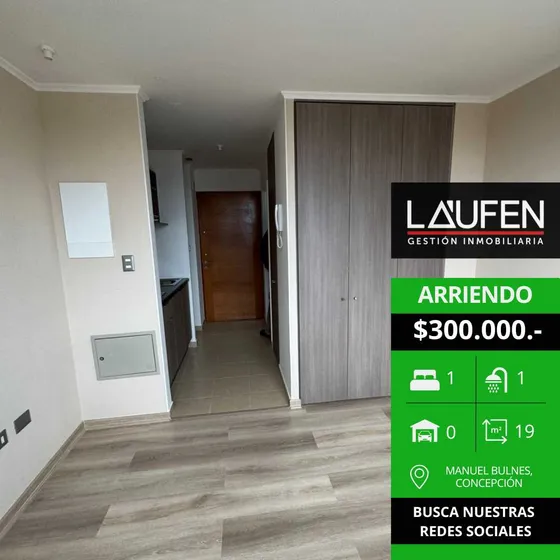 En Arriendo Departamento Studio (100302)