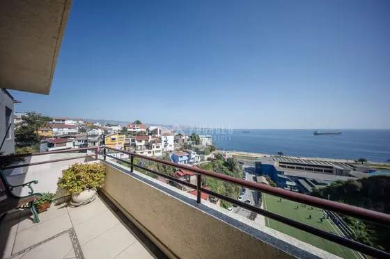 Viña Del Mar, Recreo Gran Departamento Con Vista Al Mar