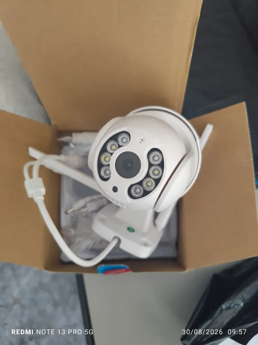 Câmera de monitoramento instalada