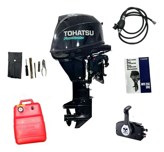 Motor Tohatsu 25hp 4t Pl 2015 0 Horas Con Detalles En Tapa