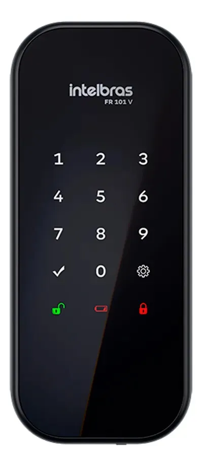 Fechadura Digital De Sobrepor Fr 101 V Preta Intelbras