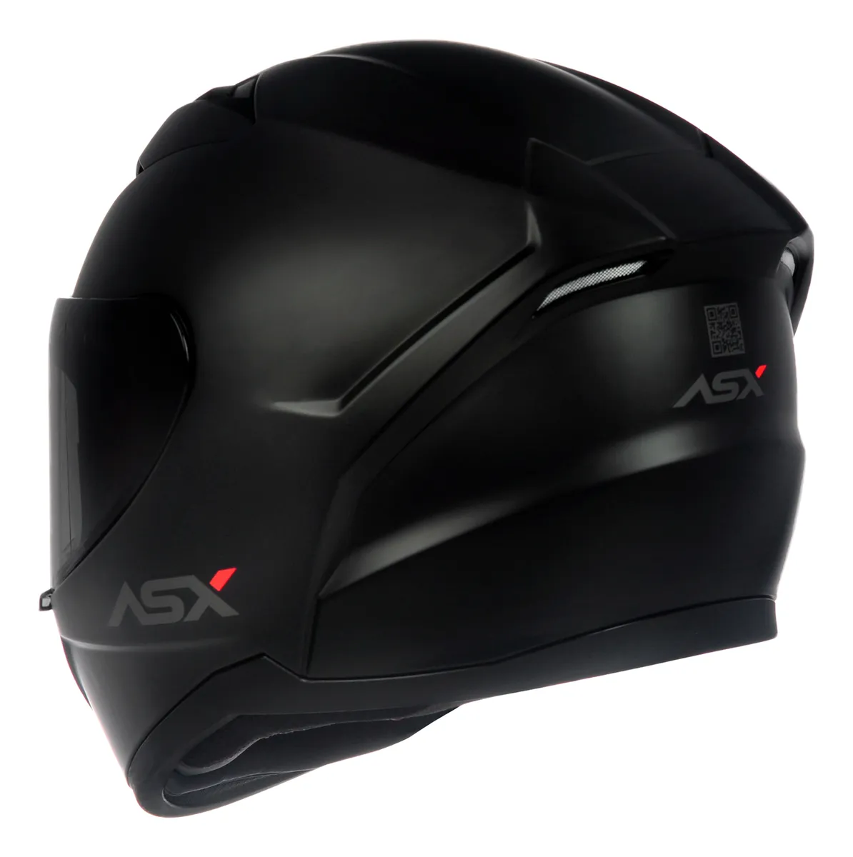 Capacete Fechado ASX City Solid Preto Fosco + Viseira Fumê