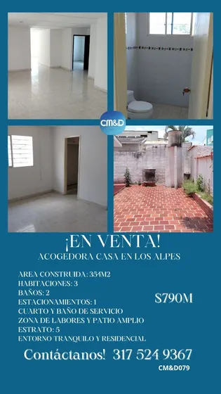 En Venta Casa En Los Alpes