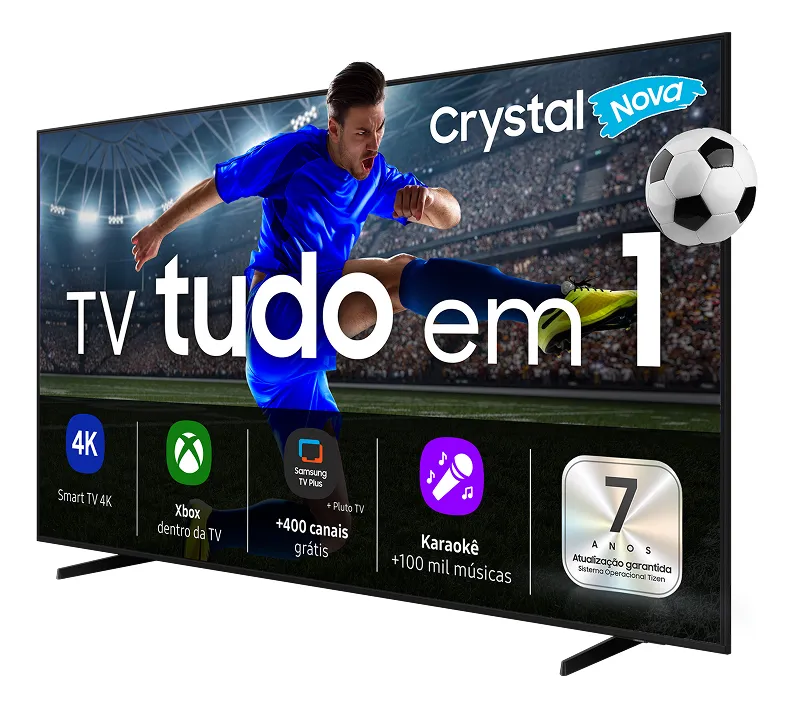 Samsung Smart TV 65 Crystal UHD 4K U8600F 2025 Xbox Cloud Gaming Canais Gratuitos Alexa