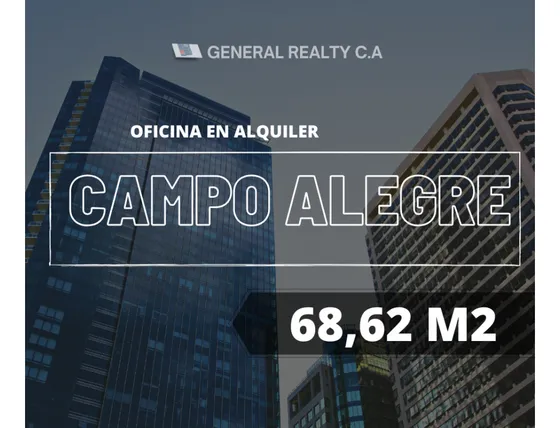 Oficina En Alquiler En Campo Alegre 68 M2