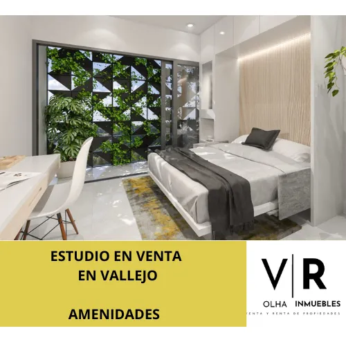 Estudio En  Venta,  Inversión, Amenidades, Vallejo