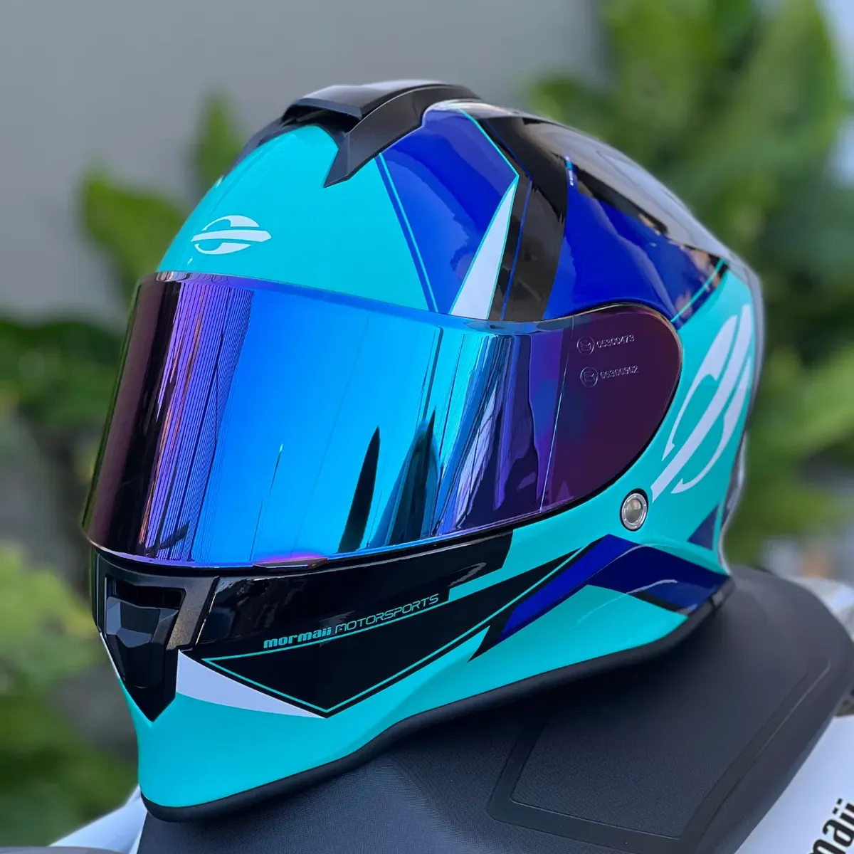 Capacete Moto Mormaii Cinza Masculino + Viseira + Narigueira — foto 6