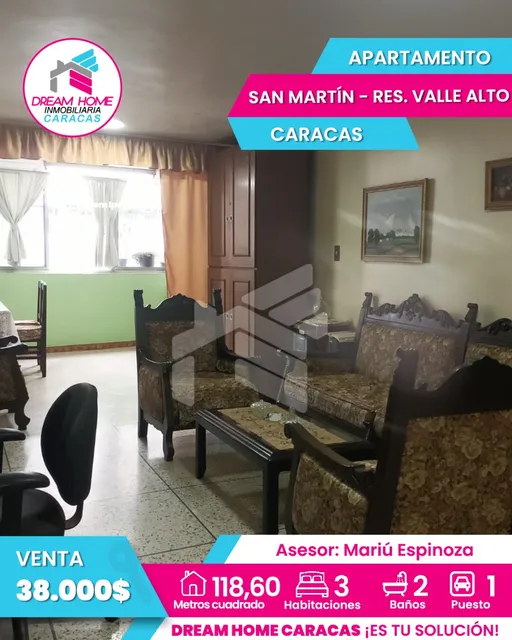 En Venta Apartamento En San Martín - Residencias Valle Alto