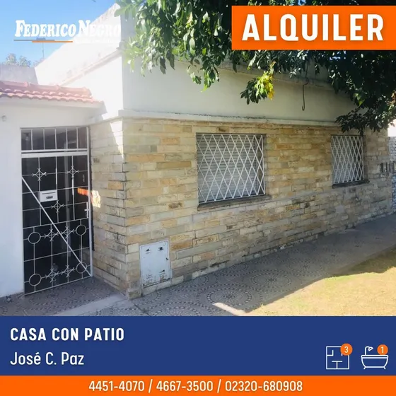 Casa En Alquiler En José C Paz
