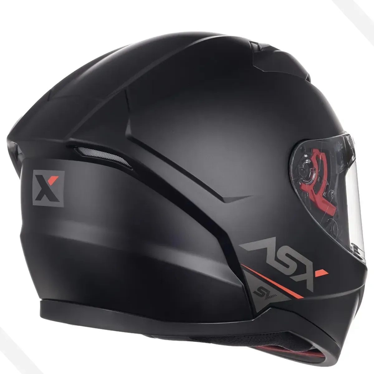Capacete Moto Asx City Sv Preto Fosco Óculos Solar Interno — foto 10