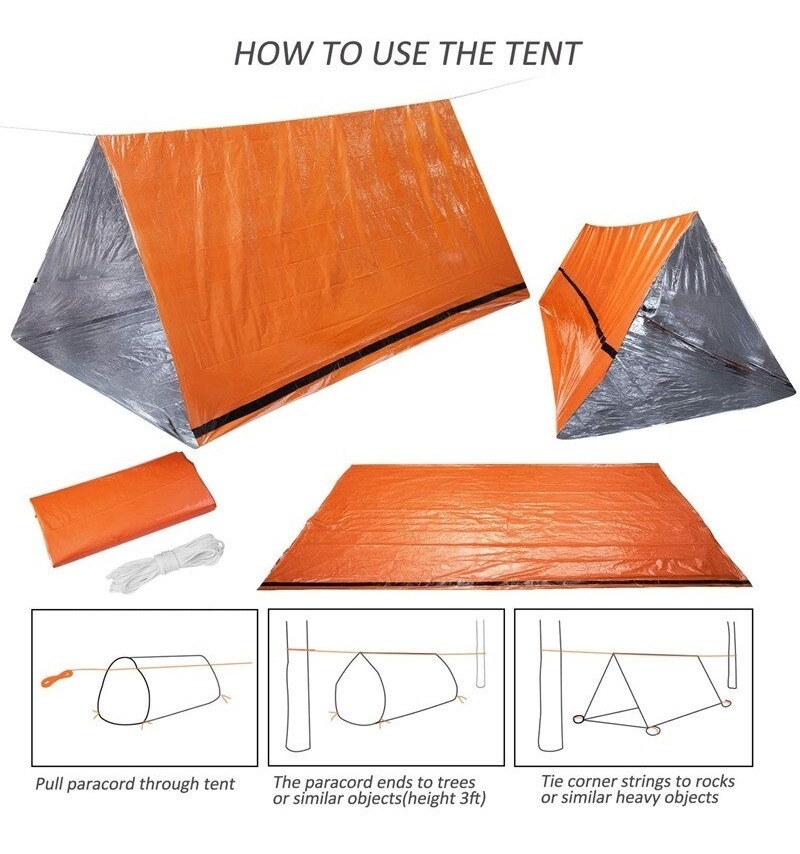 Carpa De Emergencia 2 P Térmica Impermeable Camping Montaña | Mercado Libre