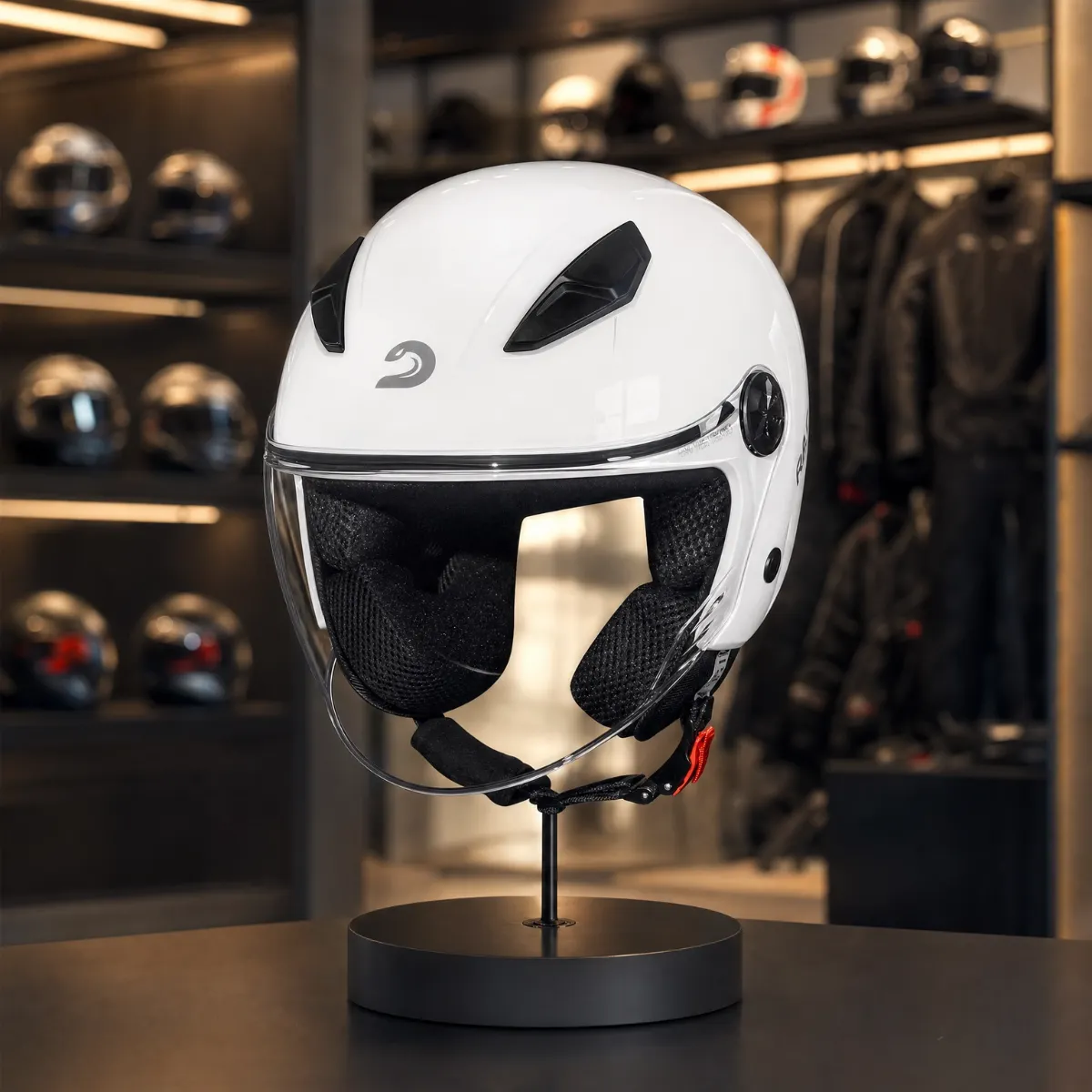 Capacete Moto Aberto  Race Tech Play Monocolor Urbano