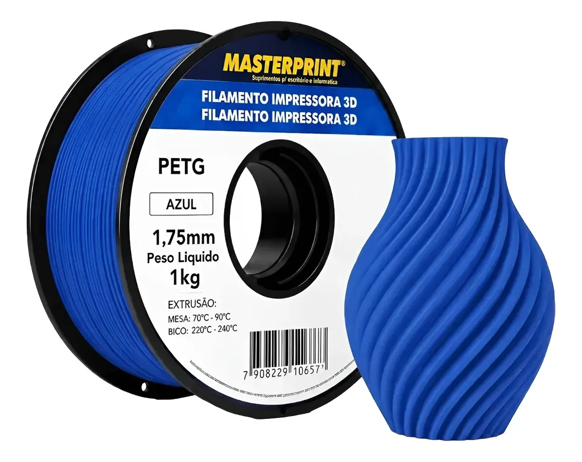 Masterprint PETG 1.75mm 1kg — Azul