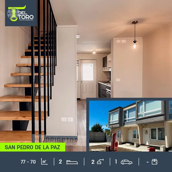 Townhouse, Cond Las Pataguas, San Pedro De La Paz Uf2.450