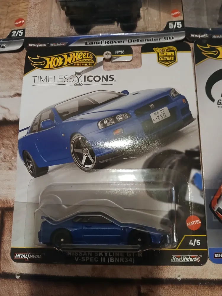 Hot Wheels Nissan Skyline R34 GT-r V-spec Ii 1:64 azul | Frete grátis