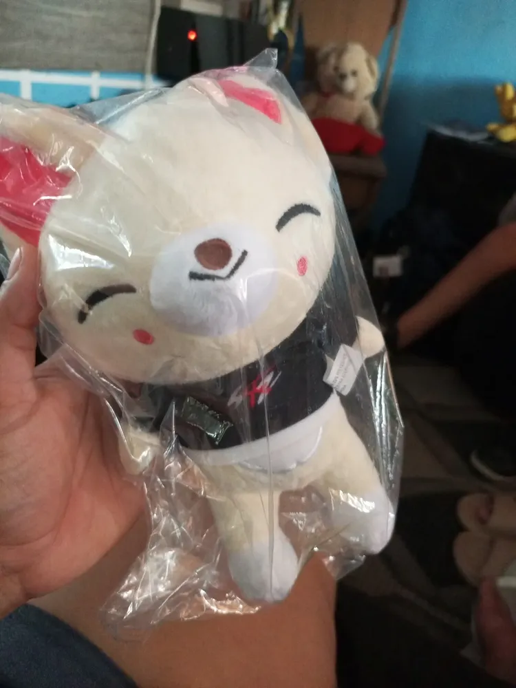 Pelúcia Foxi Ny 25cm Rosa-Claro Skzoo Stray Kids Hipoalergênica