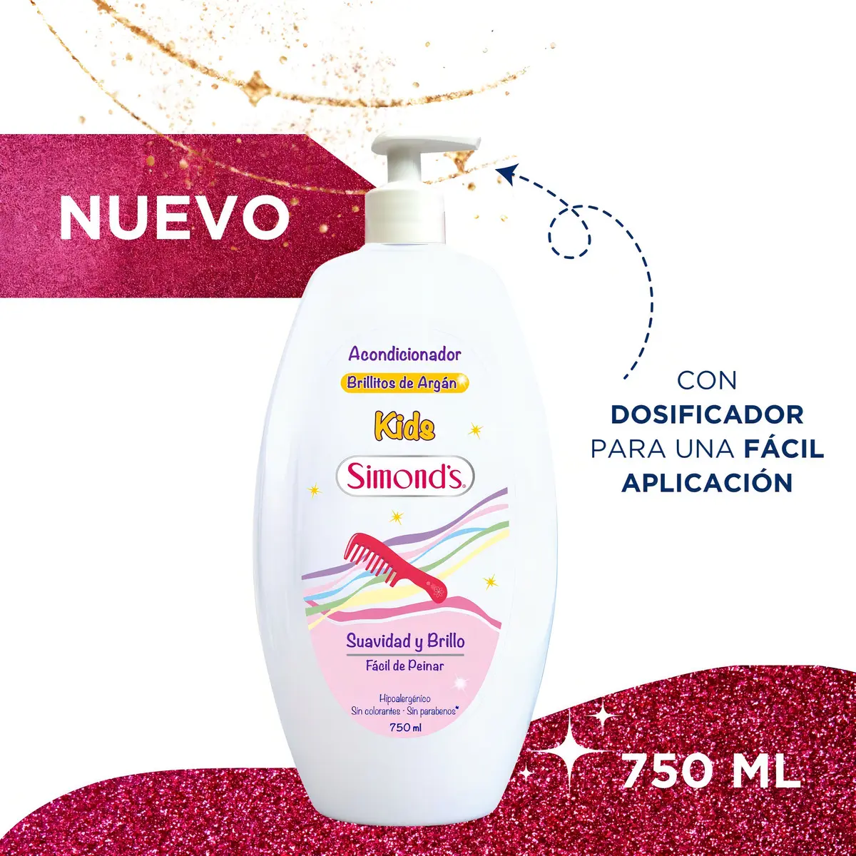 SIMONDS ACOND. BRILLITOS DE ARGAN CON VALVULA 750 ML