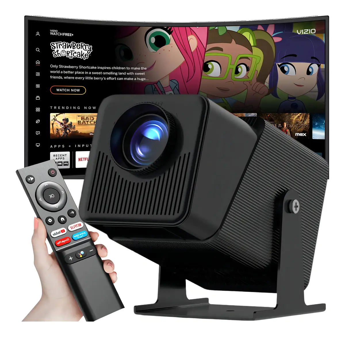 Projetor 4k Ultra Hd Hy320 Smart Wi-fi 6 Bluetooth Android Cor Preto 127/220v