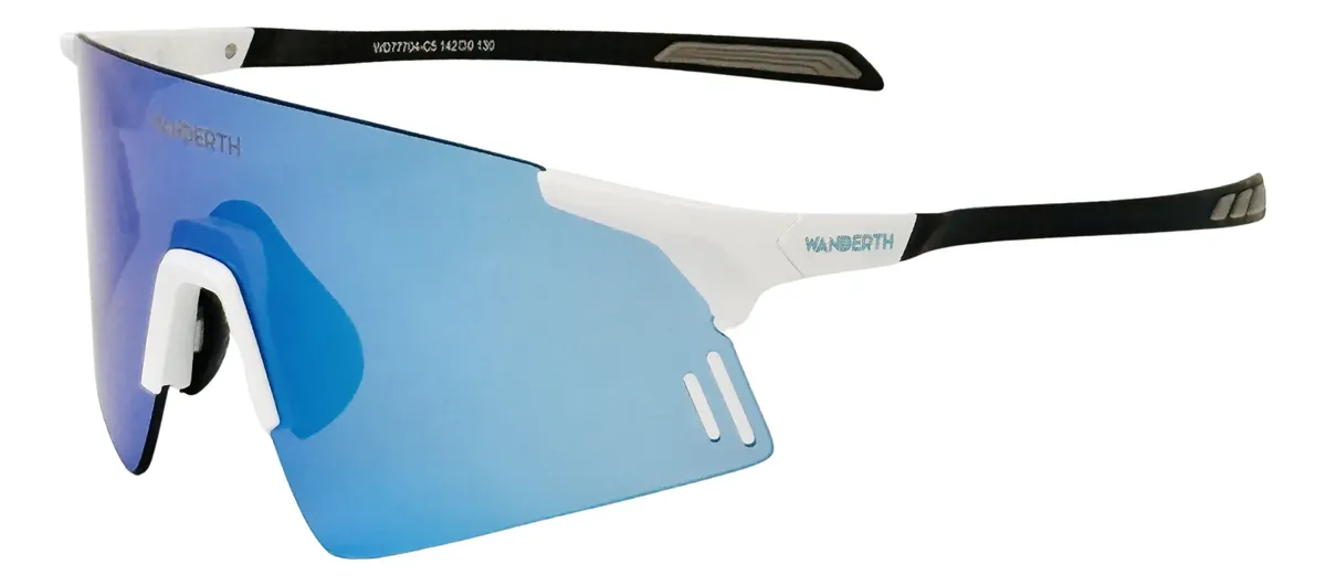 Wanderth Lentes Speed Advance New Mirror Azul Blanco