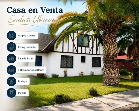 Gran Y Bella Casa En Venta