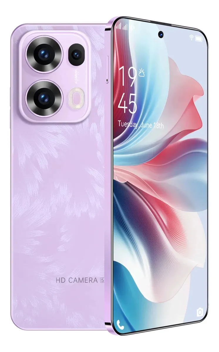 2025 Más Barato Celular Reno/rino 13 Pro Dual Sim 16gb+512gb Rom Android 14 Wifi 5g Con Ranura Para Tarjeta De Memoria Expandible Batería De Larga Duración De 5800 Mah Global