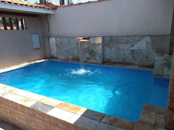 Casa Com Piscina Na Praia Jardim Solemar Praia Grande