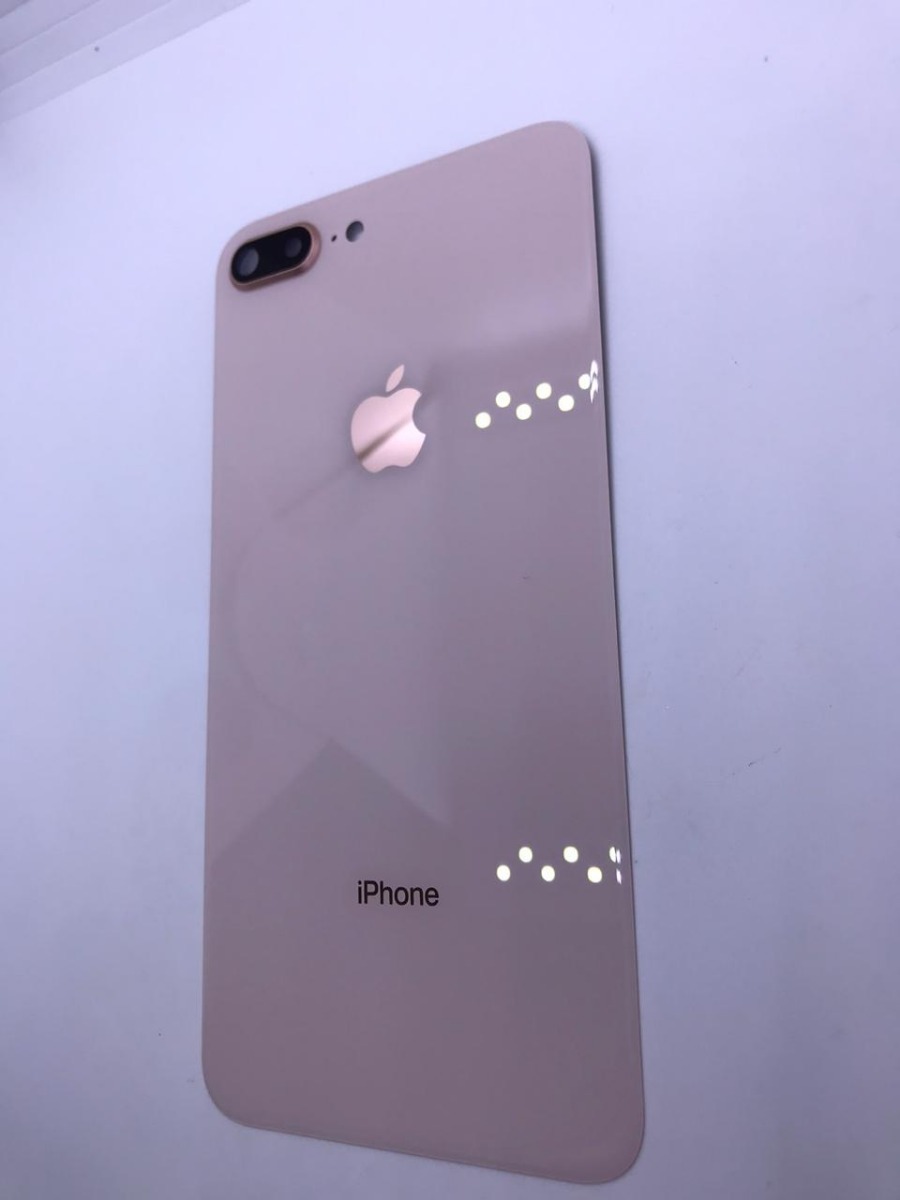 Tampa Traseira iPhone 8 Plus Com Lente Da Câmera Dourado | Frete grátis