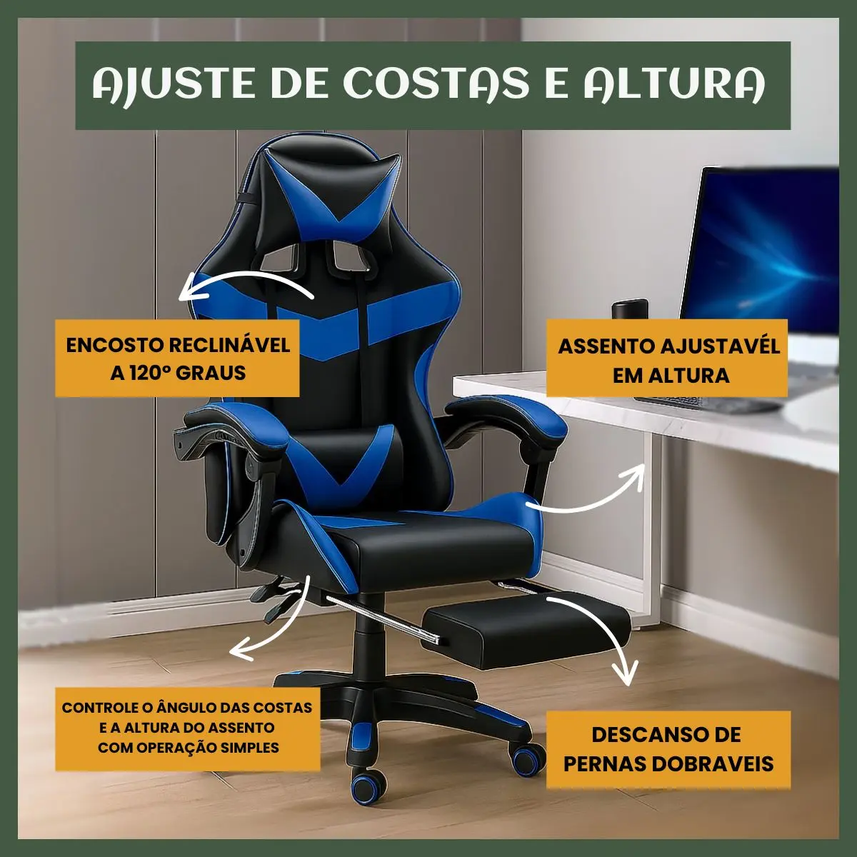 Cadeira Gamer Nitro Ergonômica — foto 10