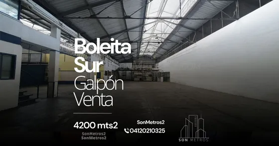 Galpón Local Deposito Venta Boleita Sur Av Romulo Gallego 4200 Mts2 Sonmetros2