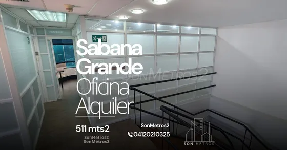 Oficina Alquiler Sabana Grande 511 Mts2 Sonmetros2
