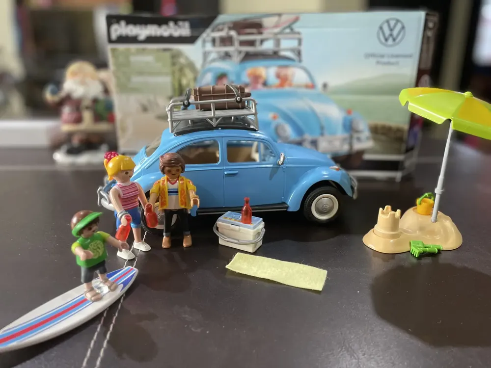 未開封 Playmobil Volkswagen Beetle 70177 Playmobil Volkswagen Beetle 70177 Fusca Azul 52 Peças