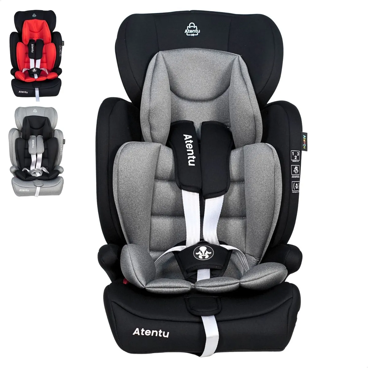 Cadeirinha Infantil Para Carro 9-36kg Passeio Com Segurança Cadeirinha Infantil Preto