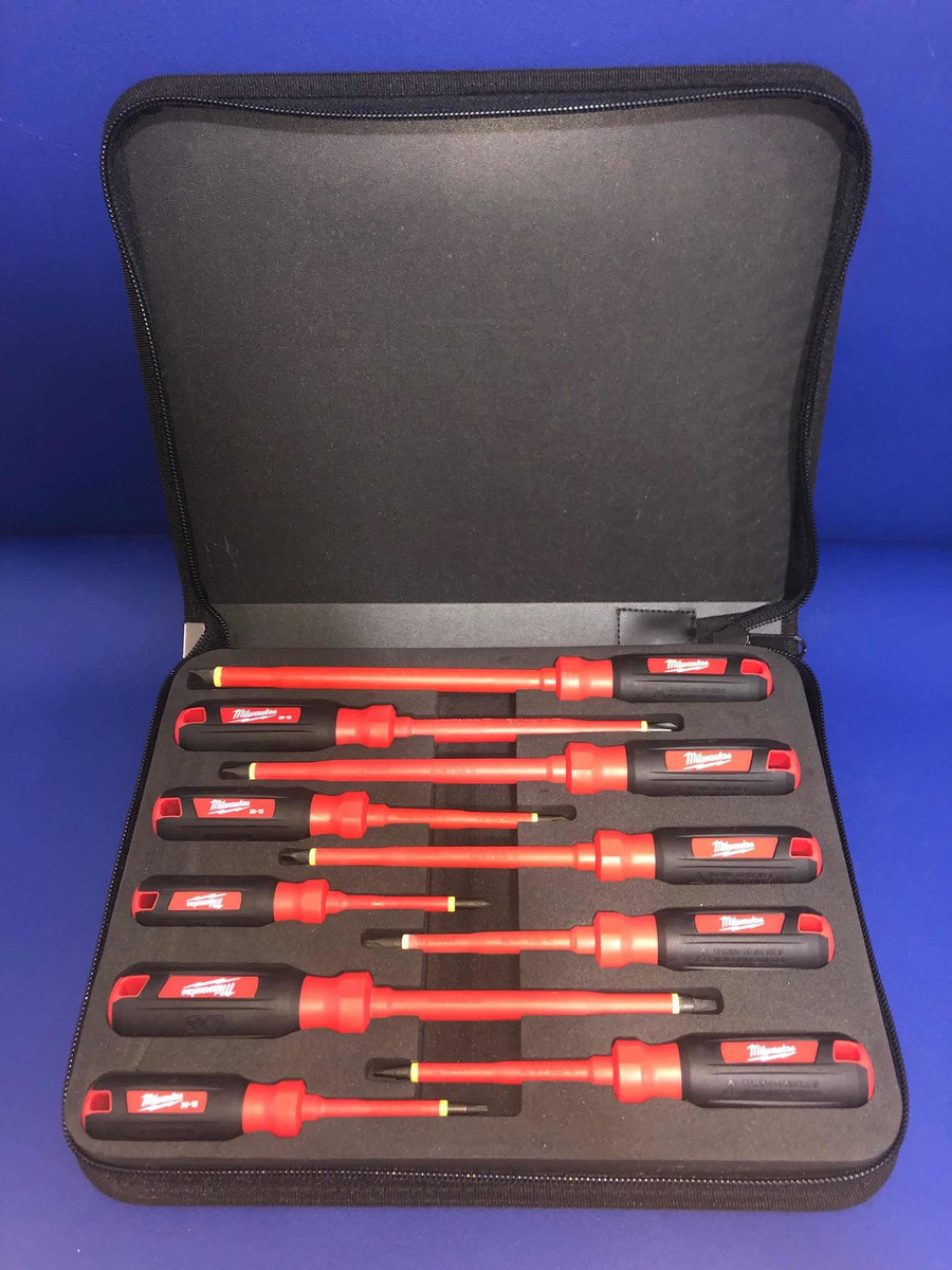 Set De 10 Desarmadores Aislados 1000v Milwaukee 48-22-2210 | Mercado Libre