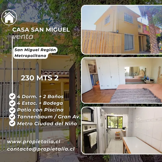 Gran Casa 4dorm+2bañ.+4estac./ 14 Gran Avenida/ Mºc.del Niño