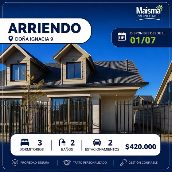 Casa En Arriendo En Doña Ignacia 9, Talca