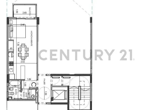 Venta Departamento Mono Ambiente Caballito A Estrenar Con Ba