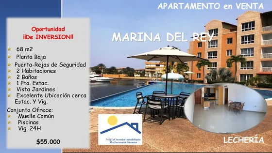 Residencias Marina Del Rey Lechería Venta Apartamento Planta Baja Los Canales