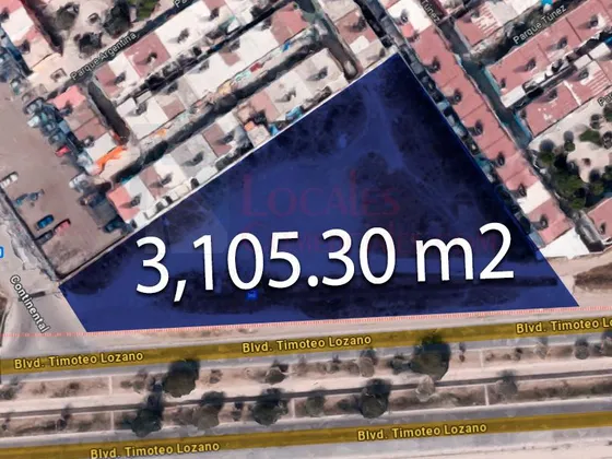 Terreno En Renta Blvd. Timoteo Lozano 3105 M2