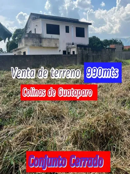 Venta De Terreno En Colinas De Guataparo Conjunto Cerrado Con Porton Electrico Agua Y Luz, Valencia