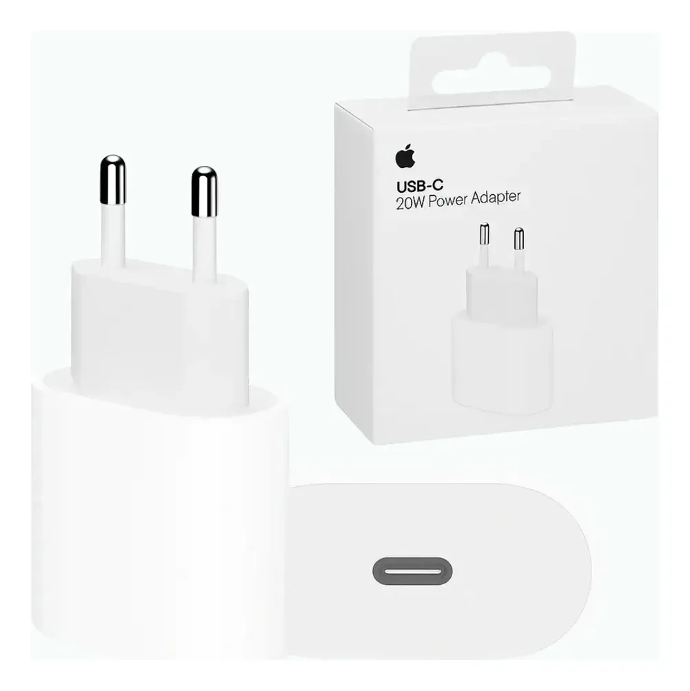 Carregador Fonte Usb-c 20w Compativel com iPhone Tipo-c Turbo Adaptador Branco - Distribuidor Autorizado